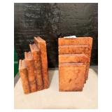 MARBLE BOOK SHAPED BOOK ENDS