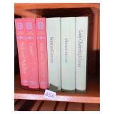 3 HARDBACK JANE AUSTEN NOVELS AND 3 HARDBACK DH