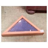 3X5 NYLON REPRODUCTION 13 STAR FLAG AND WOODEN