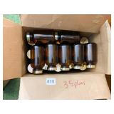 AMBER GLASS BOTTLES, 35 +, 5X2.25
