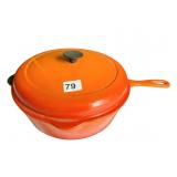 LE CREUSET #27 LARGE SKILLET W/ HANDLE NEVER USED