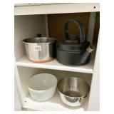 MAID OF HONOR COPPER BOTTOM PAN (NO LID), PYREX