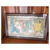 1907 TABER-PRANG ART CO HAND COLORED ENGRAVING,