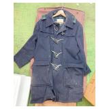 FOX KNAPP MENï¿½S FULL LENGTH WOOL COAT WITH TOGGLE