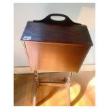 MAHOGANY LIFT TOP SEWING CHEST