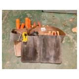 LEATHER TOOL BELT WITH SET OF PRONTO SCREWDRIVER