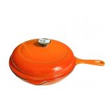 LE CREUSET COVERED FRY PAN 10" # 23 ON
