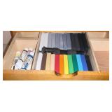 SQUARE PASTELS, COLOR PENCILS ETC.