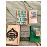 BOOKS ON CARD PLAYING, MAGIC AND CARD TRICKS