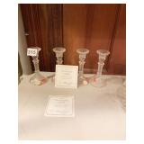 4 LENOX CANDLE STICKS