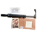 VINTAGE NAIL PULLER W/ INFORMATION