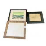 FRAMED WATERCOLOR SINGED BY GRIFFIN, FRAMED