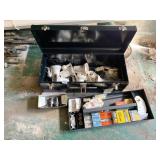 METAL TOOLBOX WITH WIRED LIGHT FIXTURES, FUSES,