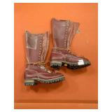 WOODLANDS INC SZ 8 RED DAWG HIGH LEATHER POLE