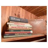 DRAWING BOOKS, LEATHER BIFOLD HOLDER