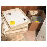 16X16 TILE, 13X13 TILE, BOX OF 10X10 SLATE TILE