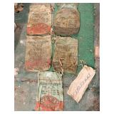 2 STYLES OF CANVAS WEED V-BAR DRAWSTRING BAGS,