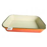 LE CREUSET NEVER USED CASSEROLE W/ HANDLES 16" X