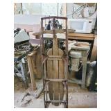 ANTIQUE CHRISTMAS WOODEN SLED