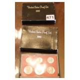 LOT OF 3: US PROOF SETS- 1980, 1981, 1982