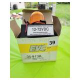 ONE AMBER STROBE EVC 12-72VDC