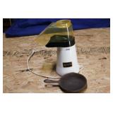 PRESTO AIR POP POPCORN MAKER AND #3 CAST IRON