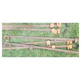 LOT OF 6 METAL BAR CLAMPS (4 ARE 54" AND 2 ARE