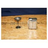 LOT OF 2: SILVERPLATE GOBLET AND DINER-STYLER