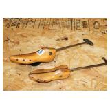 2 VINTAGE WOODEN SHOW FORM STRETCHERS