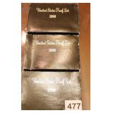 LOT OF 3: US PROOF SETS- ALL 1980