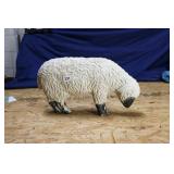 ANTIQUE FIBERGLASS LAMB BANK 20" X 11"