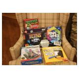 SET OF 6 BOARD GAMES: GRAVITY MAZE, BRAIN GAMES,