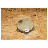 6" WOODEN VINTAGE TAMBOURINE