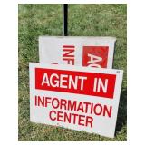 LOT OF 19 METAL REAL ESTATE SIGNS