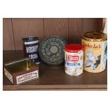 LOT OF 4 VINTAGE TINS: HERSHEY