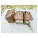 LOT OF 3 RECESSED DOWNLIGHTS THERMALLY PROTECTED