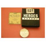 SILVER .999 TROY OZ.70 YRS. HEROES D-DAY "THE