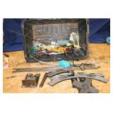 MISC. BOX OF N AND O GAUGE MINIATURE RAILROAD