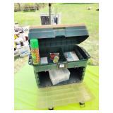PLANO LARGE TACKLE BOX WITH MISCELLANEOUS FISHING
