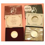 LOT OF 2: 1 SILVER PROOF HALF DOLLAR. 1