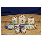SET OF CERAMIC KITCHEN WARE (JOYCE SHELTON