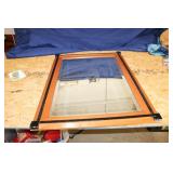 WOODEN FRAMED MIRROR (30" X 42")