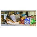 MISCELLANEOUS STUFF THIRD SHELF, INCLUDING: