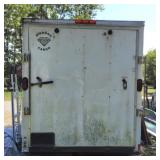 12FT V NOSE ENCLOSED TRAILER WITH BUILT IN SHELVES