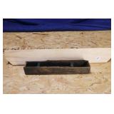 HANDMADE 36" X 5" WIDE WOODEN SHELF AND ANTIQUE