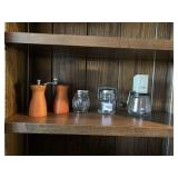 WOOD CARVED SPICE GRINDER, SPICE SHAKER