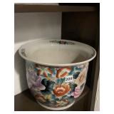 FLOWER DESIGN PLANTER 9.5" H X 12" W NO LINER