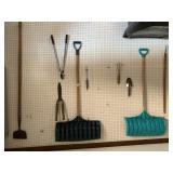 SHOVEL HOE AND RAKE ETC.