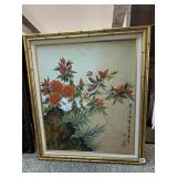 ASIAN PAINTED ON CANVAS SEE MAKER MARK 24X28