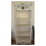 OPEN SHELVING UNIT HAND PAINTED 76H 30W 14D